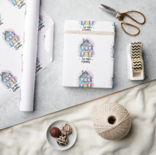 Papier Cadeau Cadeau d'amour qui fait une famille, Cadeau de pen