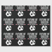 Papier Cadeau Cadeau d'anniversaire de 8 ans pour garçons de foo (Plat)