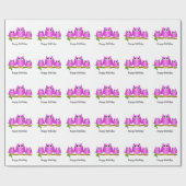 Papier Cadeau Cadeau d'anniversaire de conception de hiboux viol (Plat)