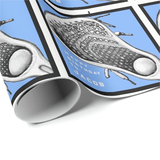 Papier Cadeau Cadeau d'anniversaire de la crosse (Coin rond)