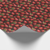 Papier Cadeau Cadeau d'anniversaire fraise (Coin)