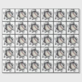 Papier Cadeau Cadeau de baseball (Plat)