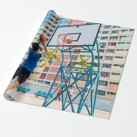 Papier Cadeau Cadeau de basket-ball cool (Déroulé)