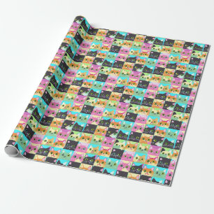 Papier Cadeau Cadeau de chat Cute Kawaii Motif