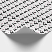 Papier Cadeau Cadeau de chat | Motif de chat mignon Arrière - pl (Coin)