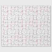 Papier Cadeau Cadeau de chatons drôles chats (Plat)