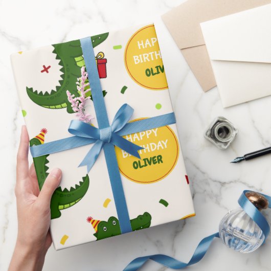 Papier Cadeau Cadeau de Crocodile Mignon (Cadeaux)