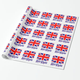 Papier Cadeau Cadeau de drapeau du Royaume-Uni Grande-Bretagne