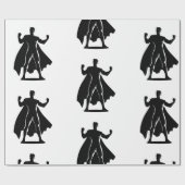 Papier Cadeau Cadeau de fête d'anniversaire à thème superhero (Plat)