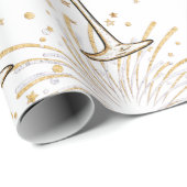 Papier Cadeau Cadeau de fête du Nouvel An (Coin rond)