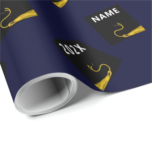 Papier Cadeau Cadeau de fin d'études créatif (Coin rond)