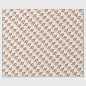 Papier Cadeau Cadeau de Noël / Anges (Plat)