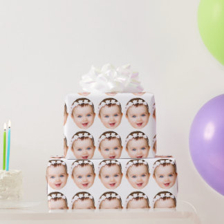Papier Cadeau Cadeau de Noël avec photo personnalisée drôle de v