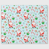 Papier Cadeau Cadeau de Noël de baseball (Plat)