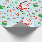 Papier Cadeau Cadeau de Noël de baseball (Coin)