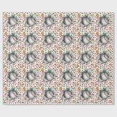 Papier Cadeau Cadeau de Noël de baseball (Plat)