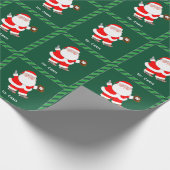 Papier Cadeau Cadeau de Noël de baseball personnalisé (Coin)