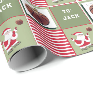 Papier Cadeau Cadeau de Noël de basket-ball