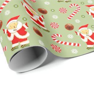 Papier Cadeau Cadeau de Noël de basket-ball pour filles