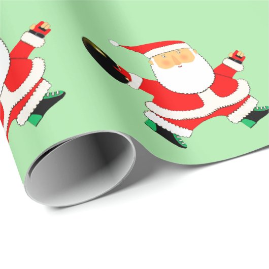 Papier Cadeau Cadeau de Noël de bowling (Coin rond)