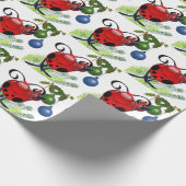 Papier Cadeau Cadeau de Noël de coccinelle (Coin)