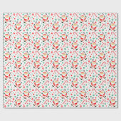 Papier Cadeau Cadeau de Noël de crosse (Plat)