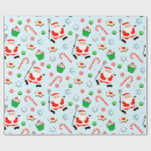 Papier Cadeau Cadeau de Noël de crosse (Plat)