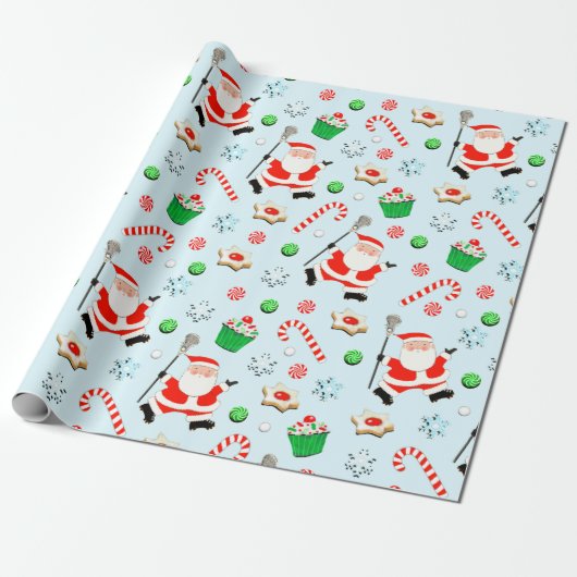 Papier Cadeau Cadeau de Noël de crosse (Déroulé)