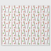 Papier Cadeau Cadeau de Noël de crosse (Plat)