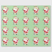 Papier Cadeau Cadeau de Noël de golf (Plat)