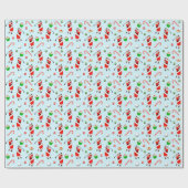 Papier Cadeau Cadeau de Noël de golf (Plat)