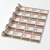 Papier Cadeau Cadeau de Noël de golf (Déroulé)