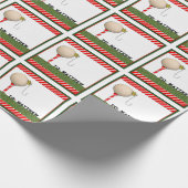 Papier Cadeau Cadeau de Noël de golf (Coin)
