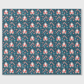 Papier Cadeau Cadeau de Noël de golf (Plat)