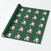 Papier Cadeau Cadeau de Noël de la fête de la crosse (Déroulé)