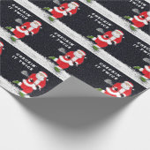 Papier Cadeau Cadeau de Noël de lacrosse (Coin)