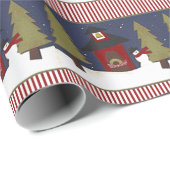 Papier Cadeau Cadeau de Noël de l'enseignant (Coin rond)