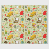 Papier Cadeau Cadeau de Noël de l'enseignant (Plat)