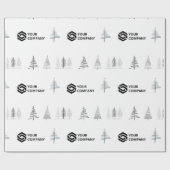 Papier Cadeau Cadeau de Noël de l'entreprise personnalisée (Plat)