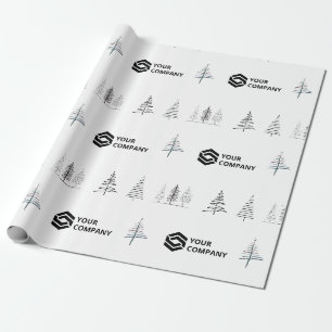 Papier Cadeau Cadeau de Noël de l'entreprise personnalisée