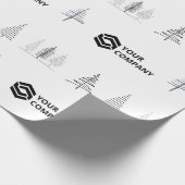 Papier Cadeau Cadeau de Noël de l'entreprise personnalisée (Coin)