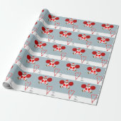 Papier Cadeau Cadeau de Noël de meneuse de claque (Déroulé)