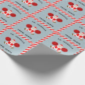 Papier Cadeau Cadeau de Noël de meneuse de claque (Coin)
