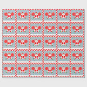 Papier Cadeau Cadeau de Noël de meneuse de claque créative (Plat)