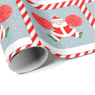 Papier Cadeau Cadeau de Noël de meneuse de claque créative