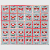 Papier Cadeau Cadeau de Noël de meneuse de claque créative (Plat)