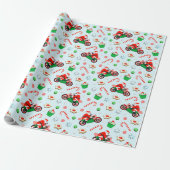 Papier Cadeau Cadeau de Noël de moto (Déroulé)