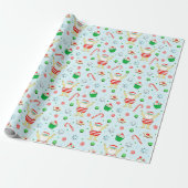 Papier Cadeau Cadeau de Noël de natation (Déroulé)
