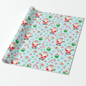 Papier Cadeau Cadeau de Noël de pêche (Déroulé)