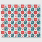 Papier Cadeau Cadeau de Noël de pêche créative (Plat)